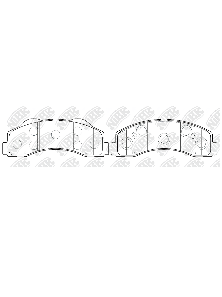 Колодки дискового тормоза передние Ford Expedition 07-09 PN51003