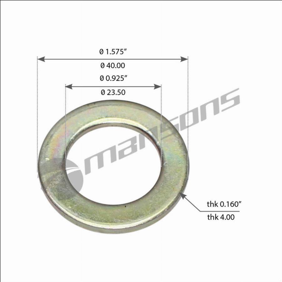 Шайба стремянки M22 BPW WA57