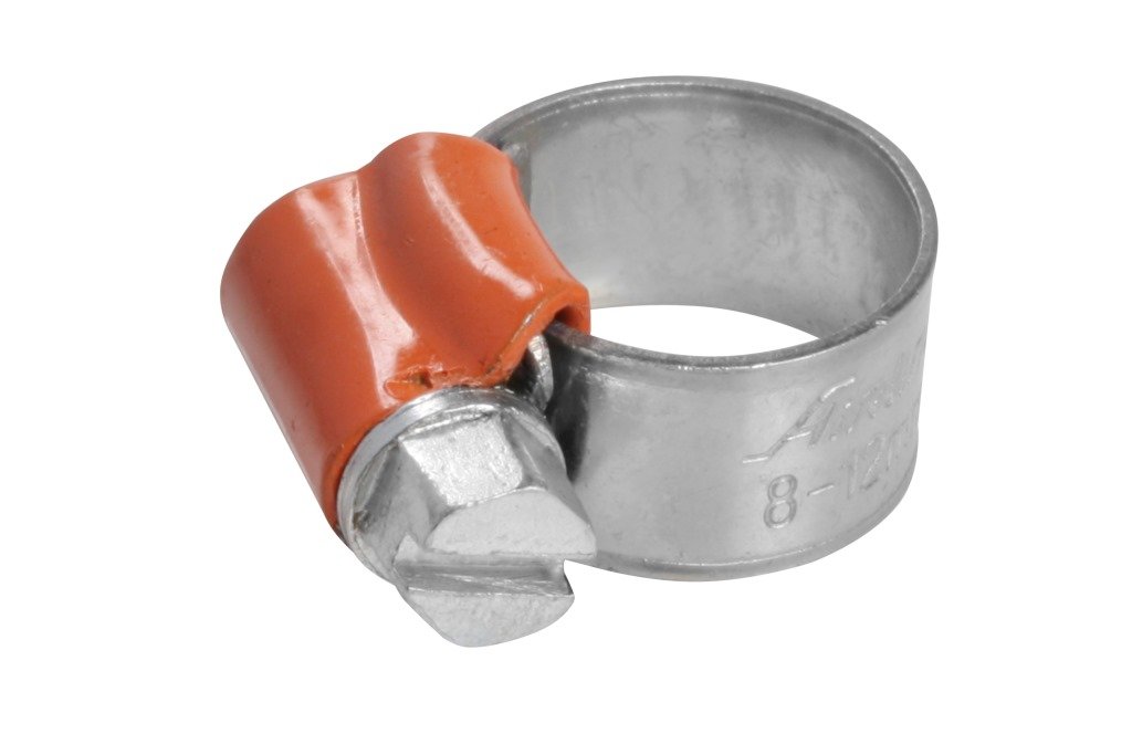 Хомут 8*12/9,7мм червячный W1 оцинкованный AHC-S-01