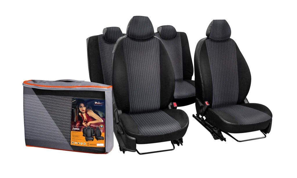 Чехлы 14 пр.жаккард-кожзам Nissan X-Trail 07-14 ACCS-L-57