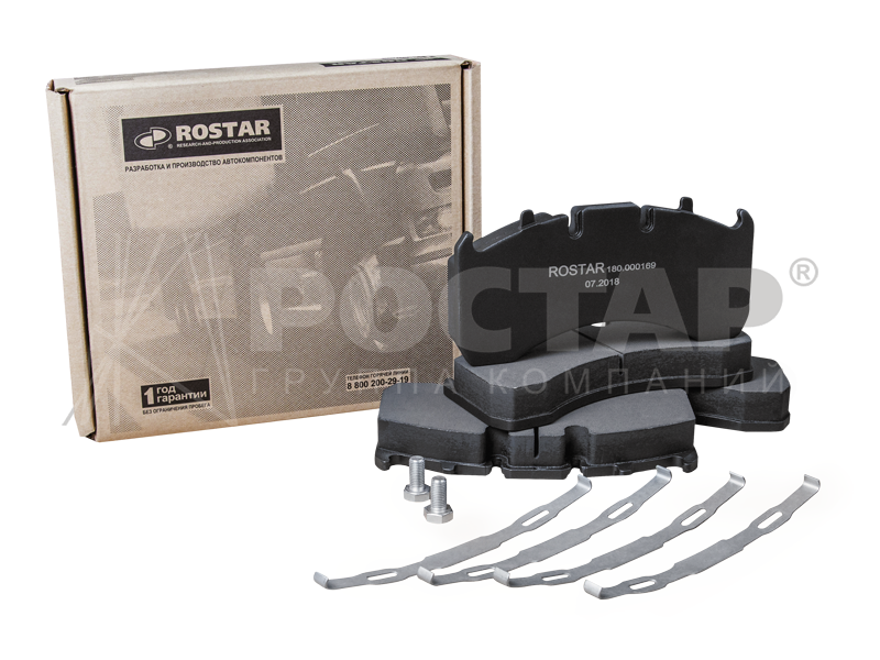 Колодки тормозные дисковые 211*100*30 Volvo/Renault/ROR 180.000169