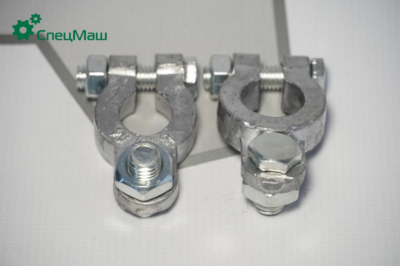 Клеммы АКБ +/- свинец МАЗ/КАМАЗ 5320-3703001-02-СВ