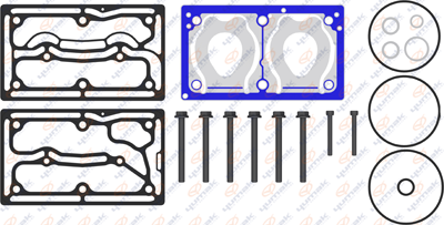 Р/к компрессора прокладки, капаны, кольца упл., болты MB OM457/460LA RK.01.349.10
