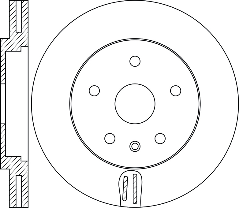 Диск тормозной передний перфорированный Ford Explorer 11> RN1673DSET