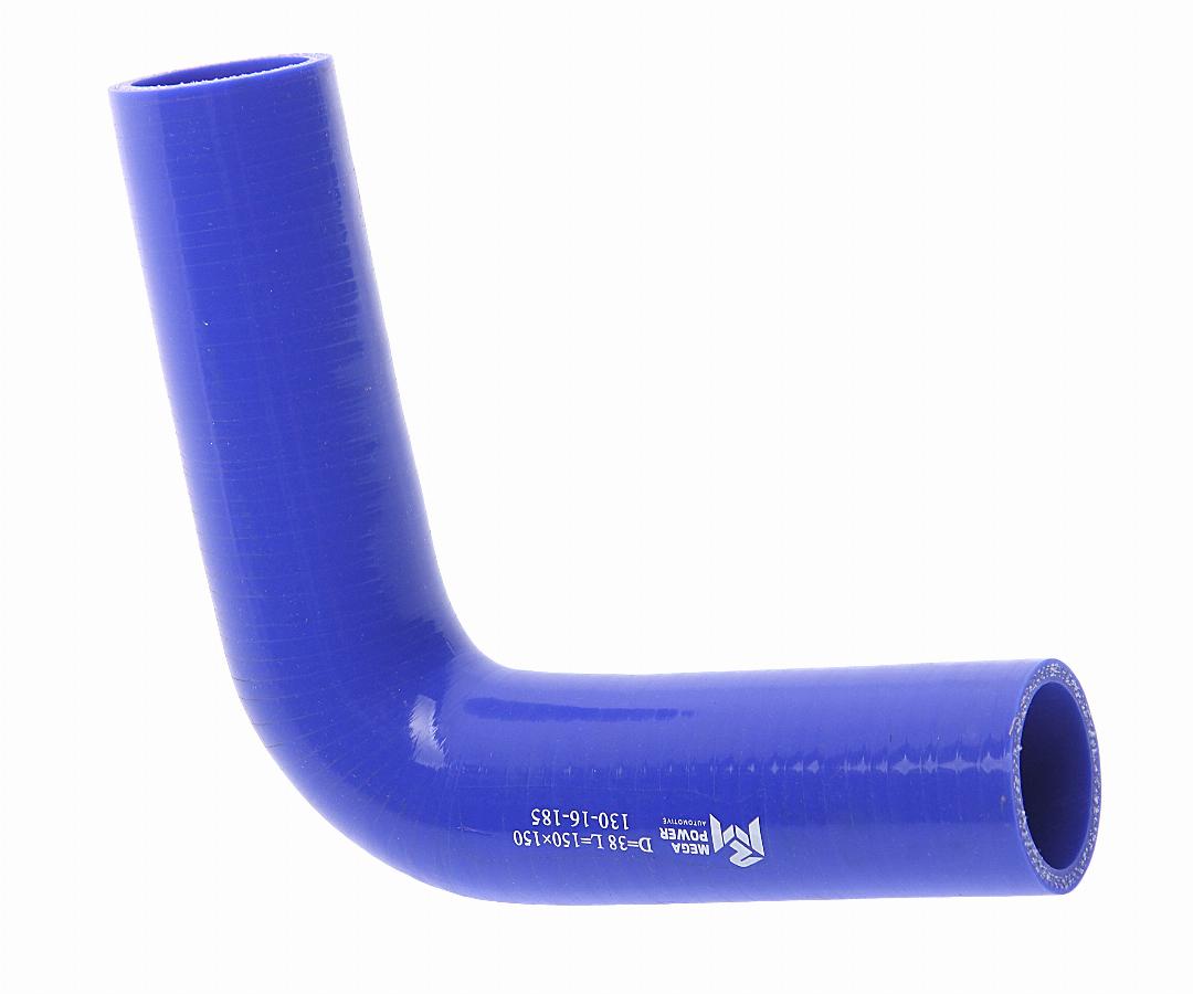 Патрубок 38*38*150 угловой силикон 130-16-185