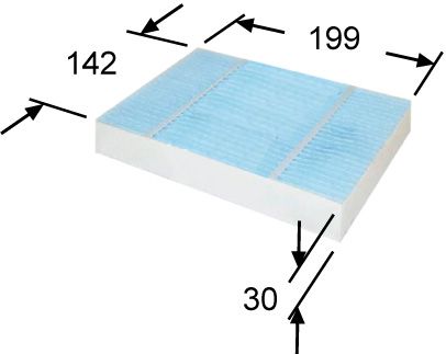 Фильтр салона Opel Agila/Suzuki Splash 1.0/1.2/1.3CDTi 07> AC0162