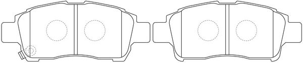 Колодки дискового тормоза передние Toyota Yaris/Vitz 99-05/Platz 99- FP0831