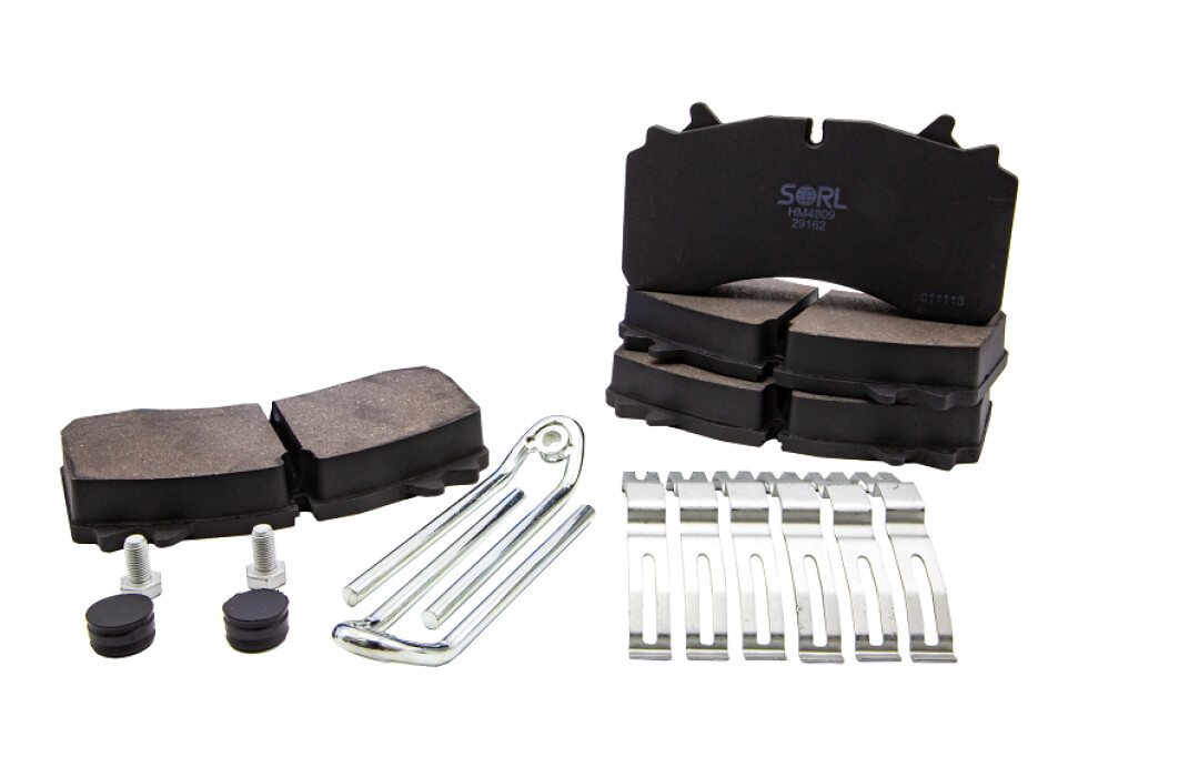 Колодки тормозные дисковые 210*110*31 SAF SKRB 9022WI HM4809+AK010