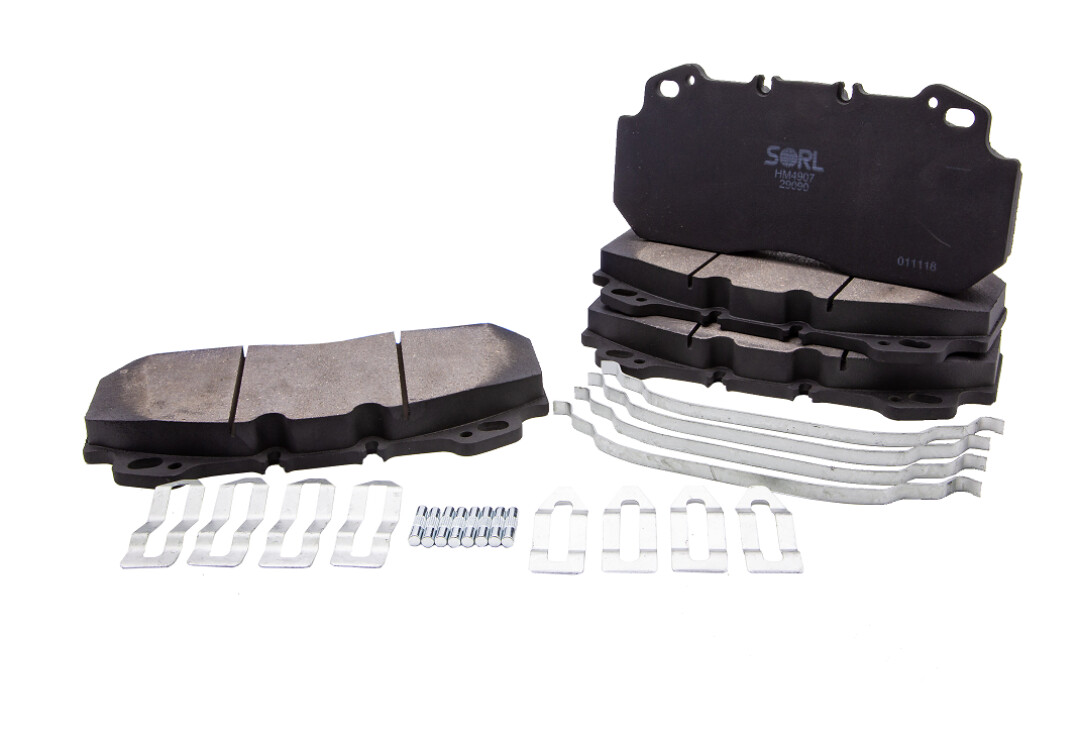 Колодки дискового тормоза с установочным к-том Renault AE385/420/Volvo B10/12 HM4907AK019