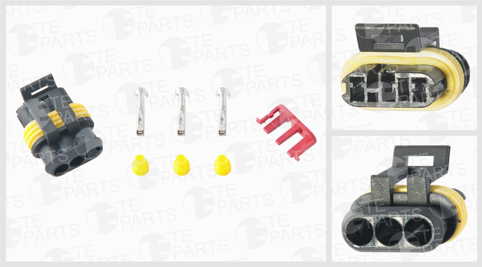 Разъем 3-pin, 3 уплотн, фиксатор L=250 7810335