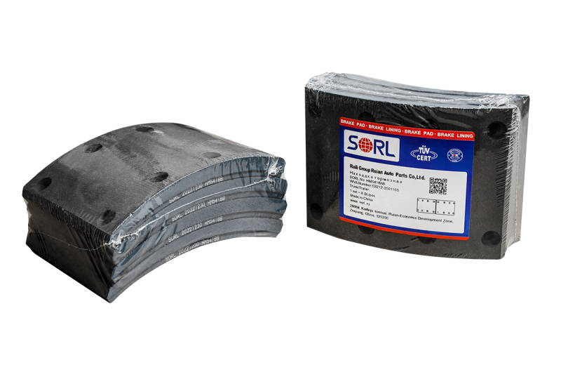 Накладка тормозной колодки сверленая к-т 8шт. с заклепками КАМАЗ HM5418AB