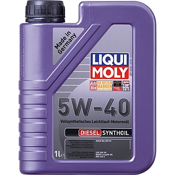 Масло моторное 5W40 LiquiMoly Diesel Synthoil CF B4 1L 1926