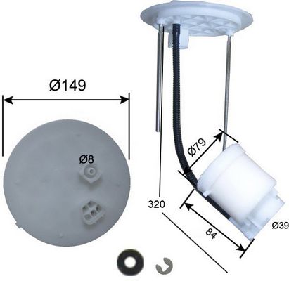 Фильтр топливный Toyota Harrier FS21008