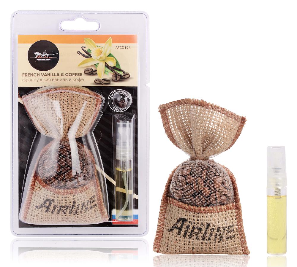 Ароматизатор "Кофе в мешочке со спреем" французская ваниль и кофе AFCO196