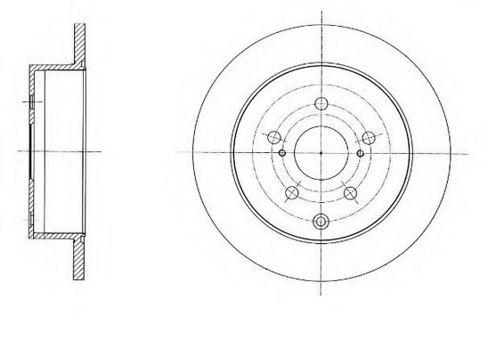 Диск тормозной задний Toyota Alphard 08-15 FR0805