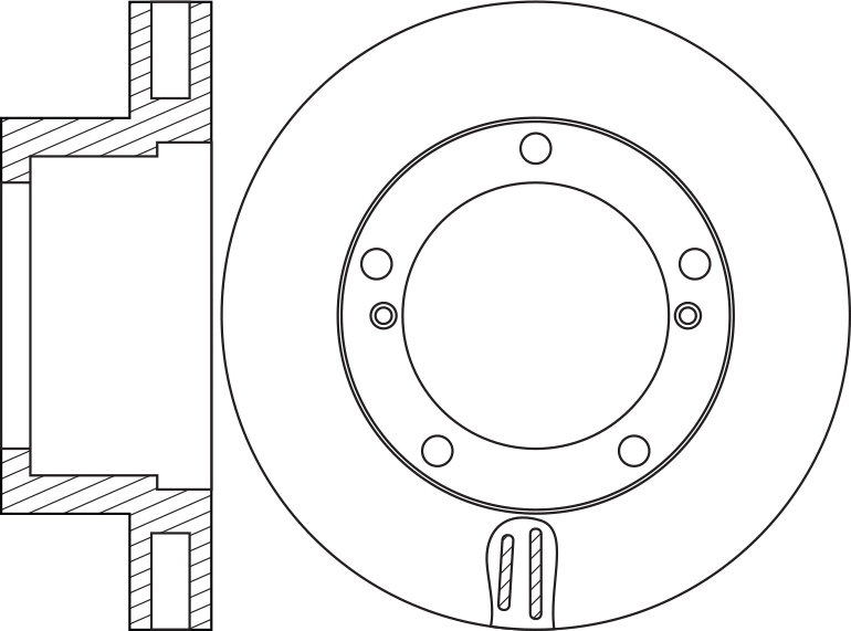 Диск тормозной передний Nissan Atlas RN1359