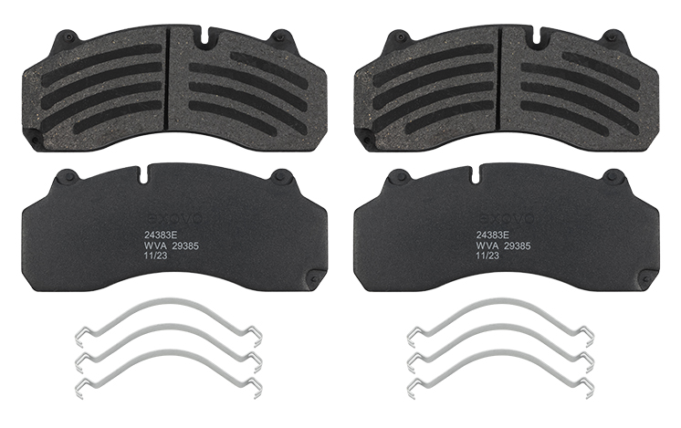 Колодка дискового тормоза задняя к-т 4шт. Howo/Sitrak T7H/T5H/C7H/A7 24383E