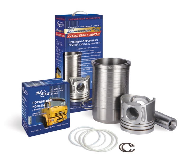 Поршнекомплект гильза, поршень, палец, кольца КАМАЗ ЕВРО-2/3 740.60-1000128-07