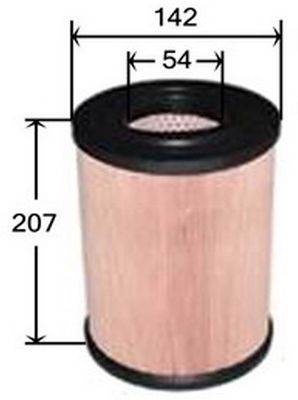 Фильтр воздушный Citroen Xsara 1.5D 97-00/Peugeot 106 1.5D 94> A2506