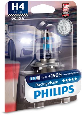 Лампа 12V H4 60/55W P43t Racing Vision в блистере 12342RVB1