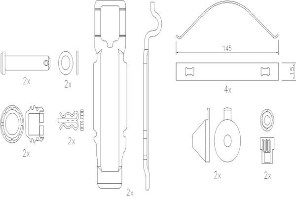 Колодки дискового тормоза BPW SB4309T 29158