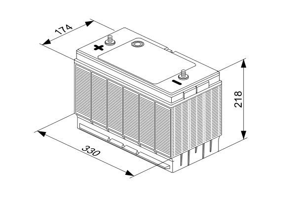 Аккумулятор 12V 102Ah 680A 330*172*240 T3 ETN1 (пр) (Азия) Bosch 0092T30340