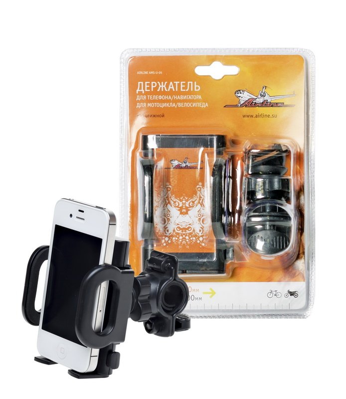 Держатель для телефона/навигатора для мотоцикла/велосипеда раздвижной AMS-U-05