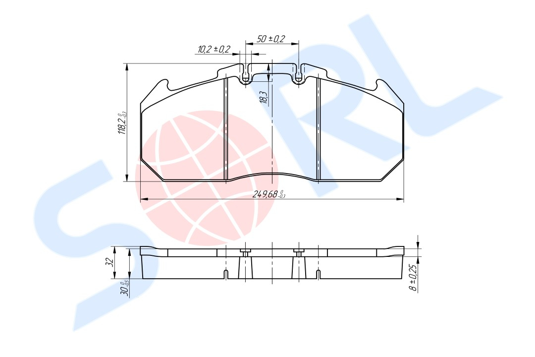 Колодки тормозные дисковые 29131 MAN TGA/Renault HM4908AK021