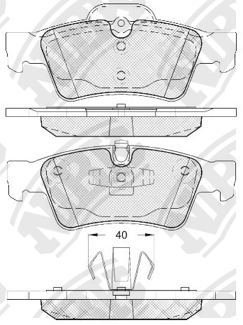 Колодки тормозные передние MB W164/W251 PN0507