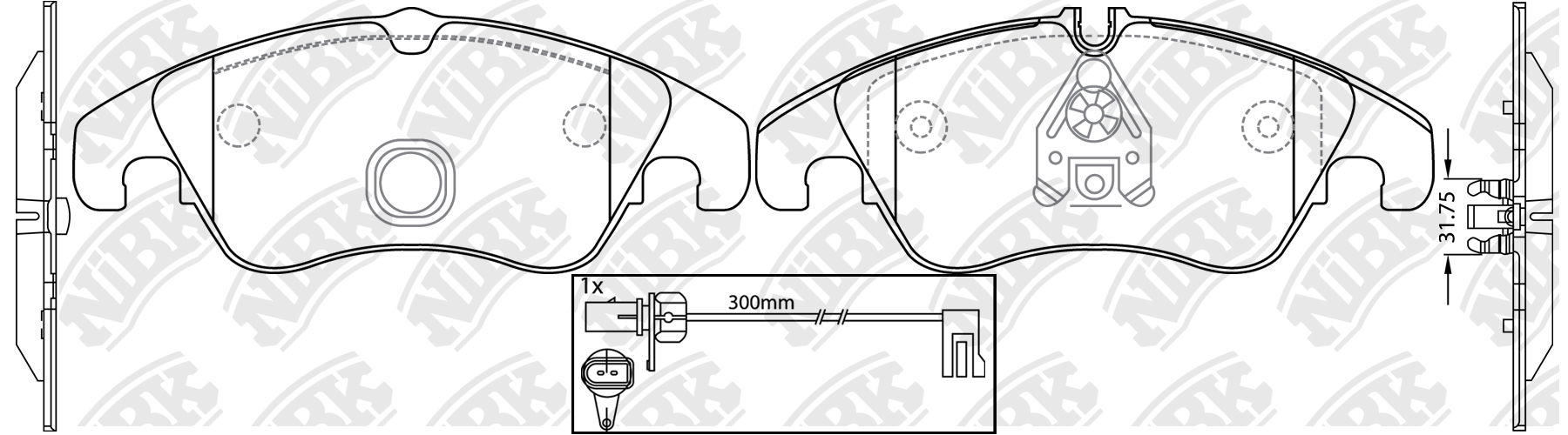 Колодки тормозные дисковые передние Audi Q5 PN0477W